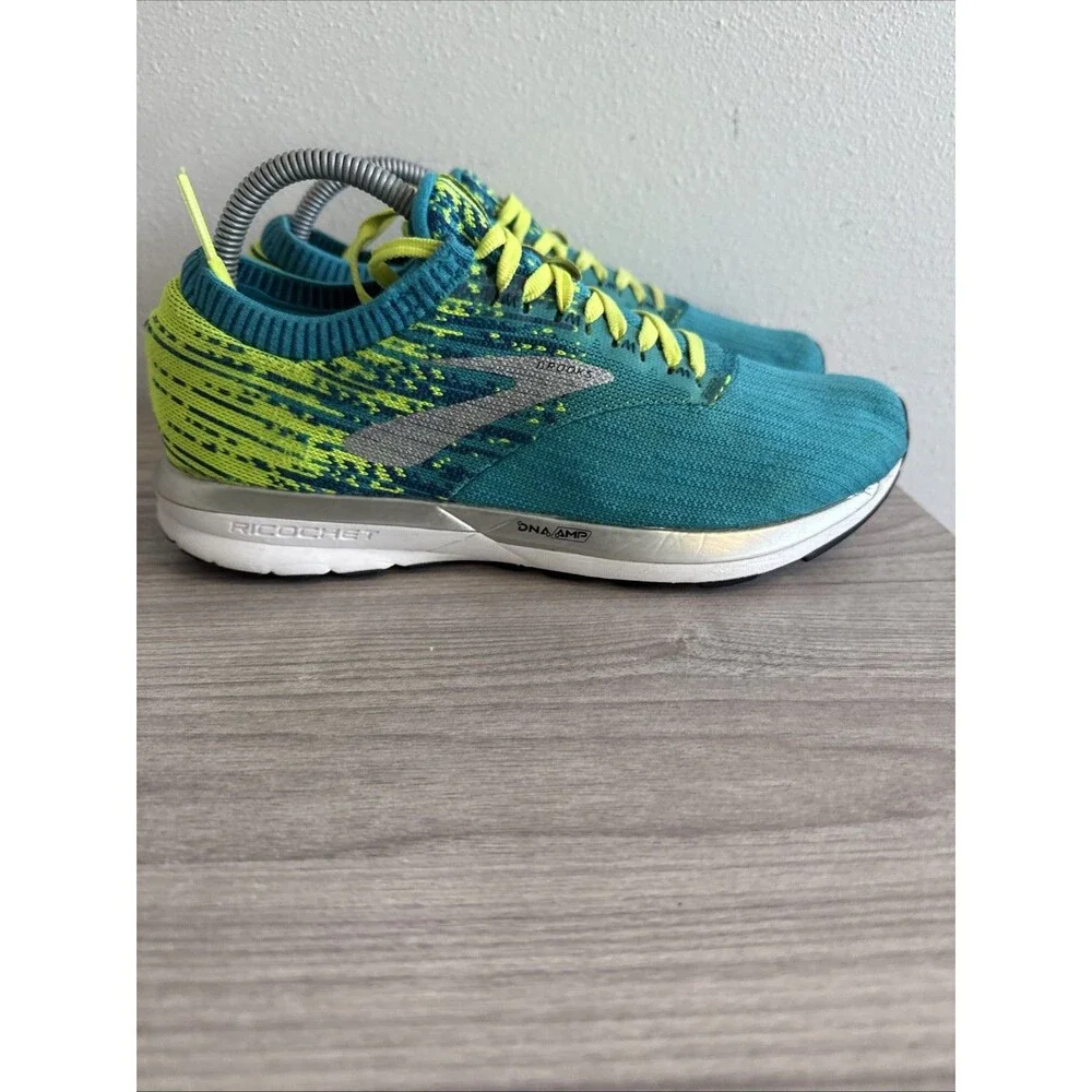 Brooks‎ Ricochet DNA Shoe Women’s 9.5 Blue/Green Athletic Running 1202821B430